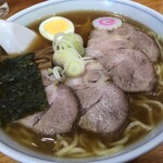 サニー - 「らーめん」（竝、970圓）
「チャーシュー」（430圓）。