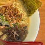 麺屋 だいくう - 博多味玉中華そば（大盛り）　右