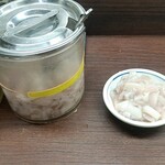 だるまの天ぷら定食 - これが名物塩辛