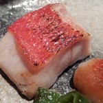 Sushi Dining Kugi - ⑧焼物：金目鯛と万願寺唐辛子