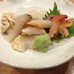 貝のお造り３種