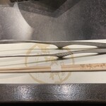 飛騨牛一頭家 馬喰一代 - 割箸にまで店名入り