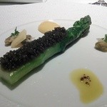 AKI NAGAO - 【2014年05月29日】前菜１～アスパラとキャビア