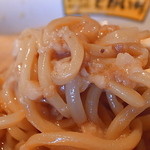 ラーメン　どかいち - ほぼうどんな麺をアブラ絡めで（2014年5月17日）