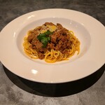 箸とフォーク - 和牛のボロネーゼだったか。