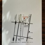 TSUMUGI - 裏面にはお店の地図が✩⋆*॰¨̮⋆｡˚✨