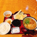 そば吉 - みちのく弁当（温かいきしめん）