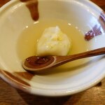 釜めし菜時記 さき亭 - コースの一品料理、春キャベツの白玉饅頭、しょうがの風味がGood！