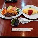 千代乃 - 料理写真:GoogleMapで『美味しい』と何人か書かれている

●オムライス　750円

デミグラスソースの味わいが知りたかったので

●上ロースカツレツ（デミグラスソース）850円

合計1,600円を注文