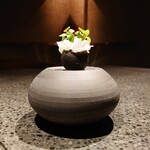 アニエルドール - 烏賊、山菜、湯葉(2皿目)