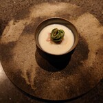 アニエルドール - 烏賊、山菜、湯葉(1皿目)