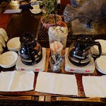 宗平 - セルフサービスの無料コーヒー 、いろり席にセットしていあります