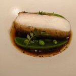 アニエルドール - 平目、豆、筍、大徳寺納豆