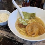 立川や - とんこつラーメン＋ライス小