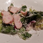 北海道イタリアン ミアボッカ - シーザーサラダ。混ぜたあと。