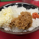 王道家直系 IEKEI TOKYO - ライスにいろいろ乗せるのが旨い