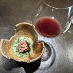 十皿 - 山葵かゆ　神戸ビーフ