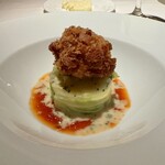 オオハラ エ シーアイイー - 2éme Entrée 白子のヴィエノワーズと帆立貝のムースキャベツ包み蒸し
      2025年2月22日