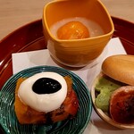 馬車道 大かわ - 甘味三種