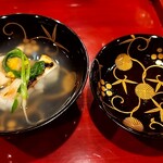 銀座 きた川 - 甘鯛と車麩の椀