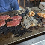 食道園 - 焼肉も終盤へ　あああビールが飲みて〜