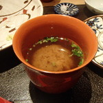 ぎんざ 一二岐 - 赤出汁のお味噌汁