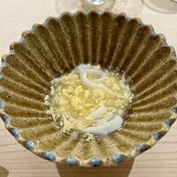 鮨 なんば 日比谷 - 白魚　卵餡　体の中から温まります