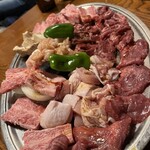 鞍馬 - 料理写真:上焼肉セット3人前