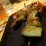 串鳥 - ナス焼き、砂肝