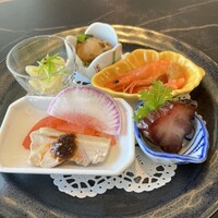 中国料理 燦宮 - 霽月コースの前菜五種