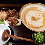 純愛うどん なでしこ - 限定ひやかけ＆とり天３個