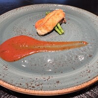 傳火 鉄板焼 - フグ入りクリームコロッケ トマトペルノーソース