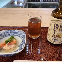 博多料亭 稚加榮 - お通しと地ビール