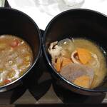 オールデイダイニング カリフォルニア - カレーはオーソドックスな欧風、豚汁は具沢山でした♪