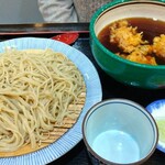 そば工房つちや - 海老天つけめん　1100円