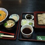 そば工房つちや - かつ丼ともりそば