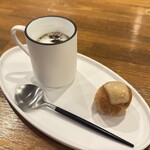 渡辺料理店 - アミューズ(マッシュルームのポタージュ)