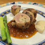 渡辺料理店 - 肉料理(うずらのロースト)