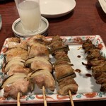 やき鳥 きたな - 焼鳥（鳥精、雛皮）