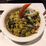 287134890 - 緑野菜ととうもろこし粉のソテー
