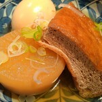 もみじ - おでん　大根、たまご、竹田あげ