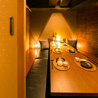 プライベート空間でゆったり過ごせる完全個室