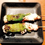 にわ・とりのすけ - ささみの梅しそ焼き