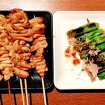 にわ・とりのすけ - 鶏皮とししとう