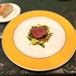 SALONE 2007 - ⑤蝦夷鹿のロースト レンズ豆と芽キャベツ