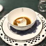 SALONE 2007 - ③海老とレンズ豆のズッパ　（スープ）