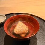 感情 - 鴨油に鰹節と昆布出汁の焼きおにぎり茶漬け