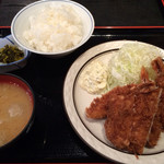 西麻布 三河屋 - 海老フライ定食
                                