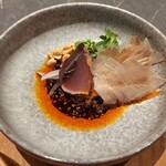 atelier HANADA - 鰹タタキ　甘辛いソースが絶品でした。