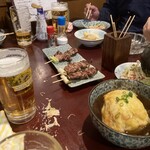 千石 - 料理写真:ウワサのカシラと天津丼？